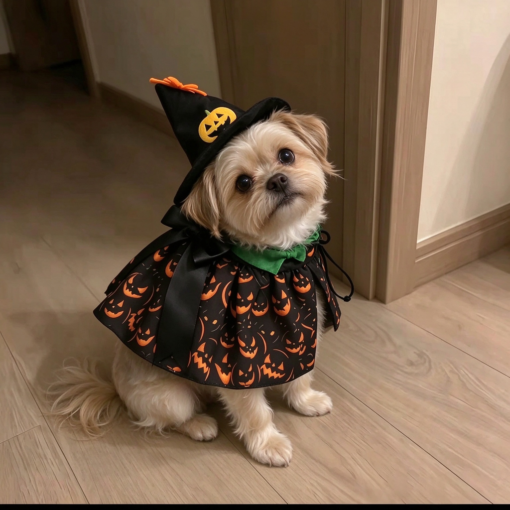 Halloween Cat and Dog Costumes and Party Decorations