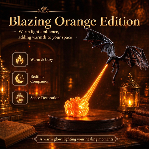 Creative Dragon's Breath Lamp – Atmospheric Desktop Ornament & Halloween Night Light